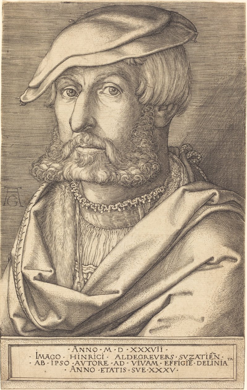 Auto-retrato de Heinrich Aldegrever