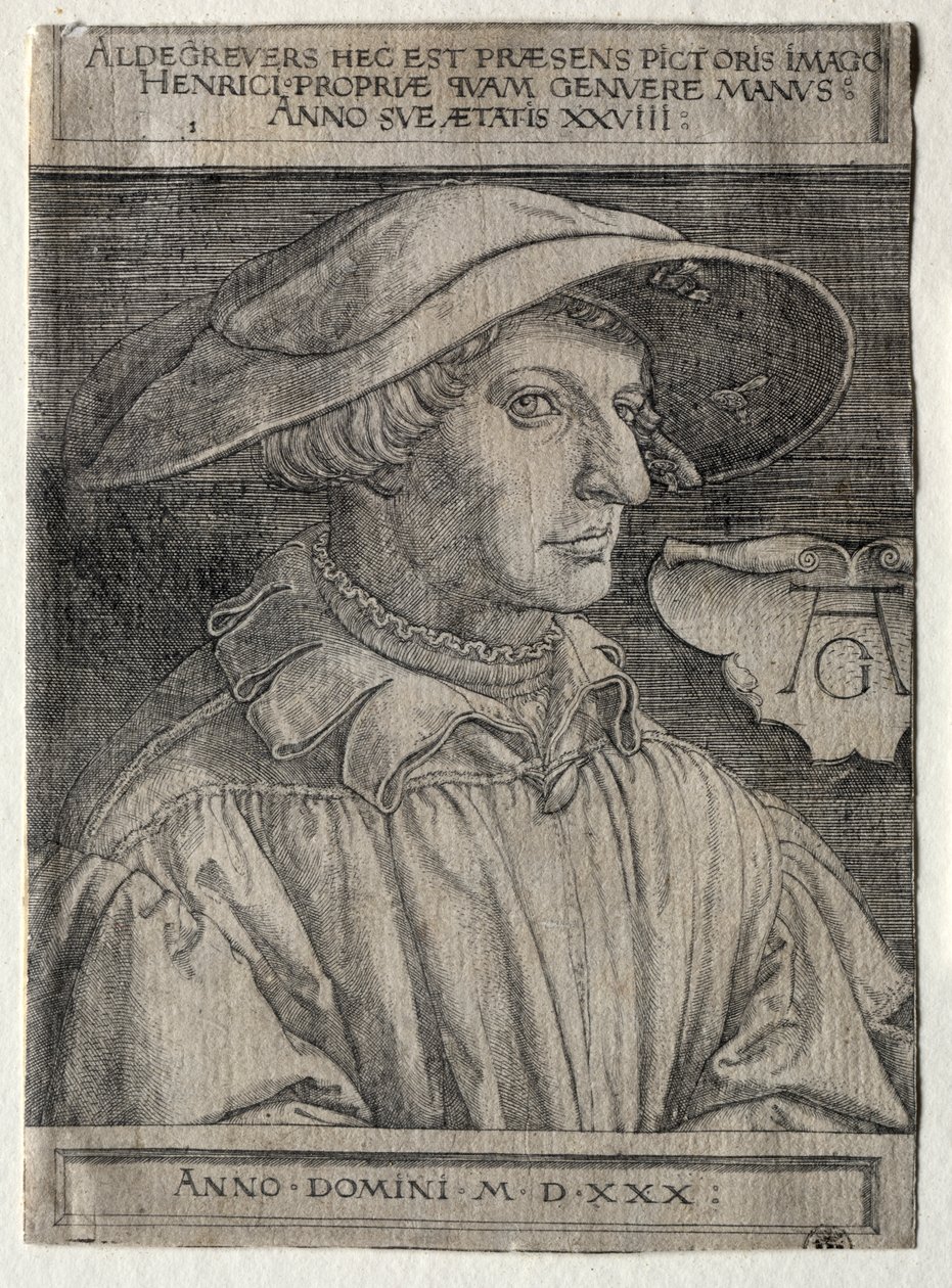 Auto-retrato de Heinrich Aldegrever