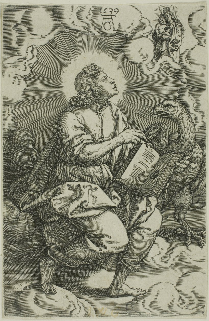 São João, de Os Quatro Evangelistas de Heinrich Aldegrever