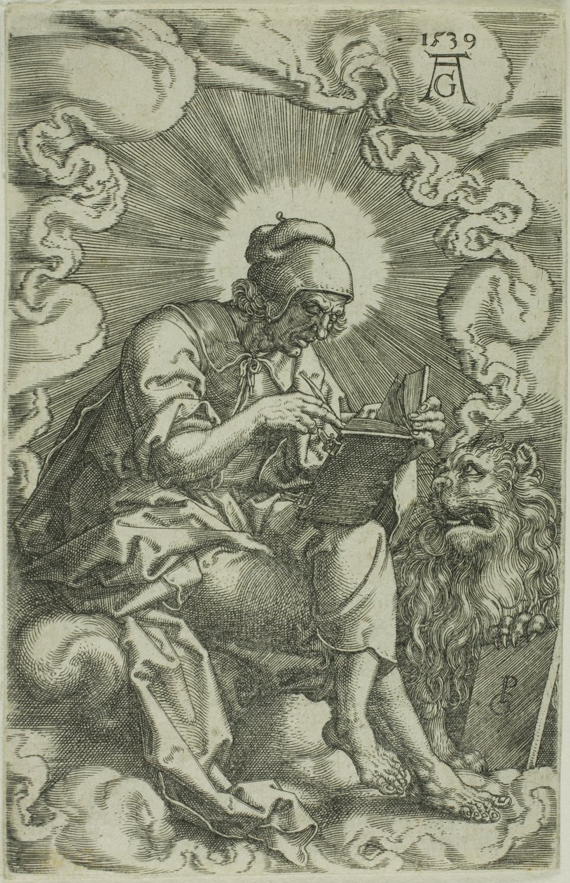 São Marcos, de Os Quatro Evangelistas de Heinrich Aldegrever