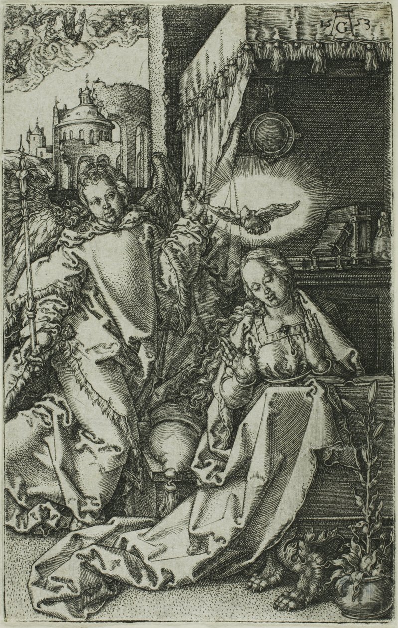 A Anunciação de Heinrich Aldegrever