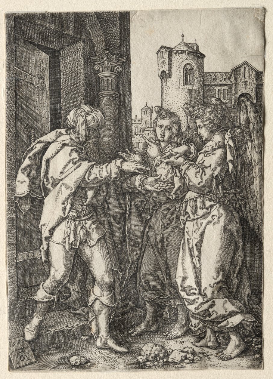 A História de Ló, 1555. de Heinrich Aldegrever