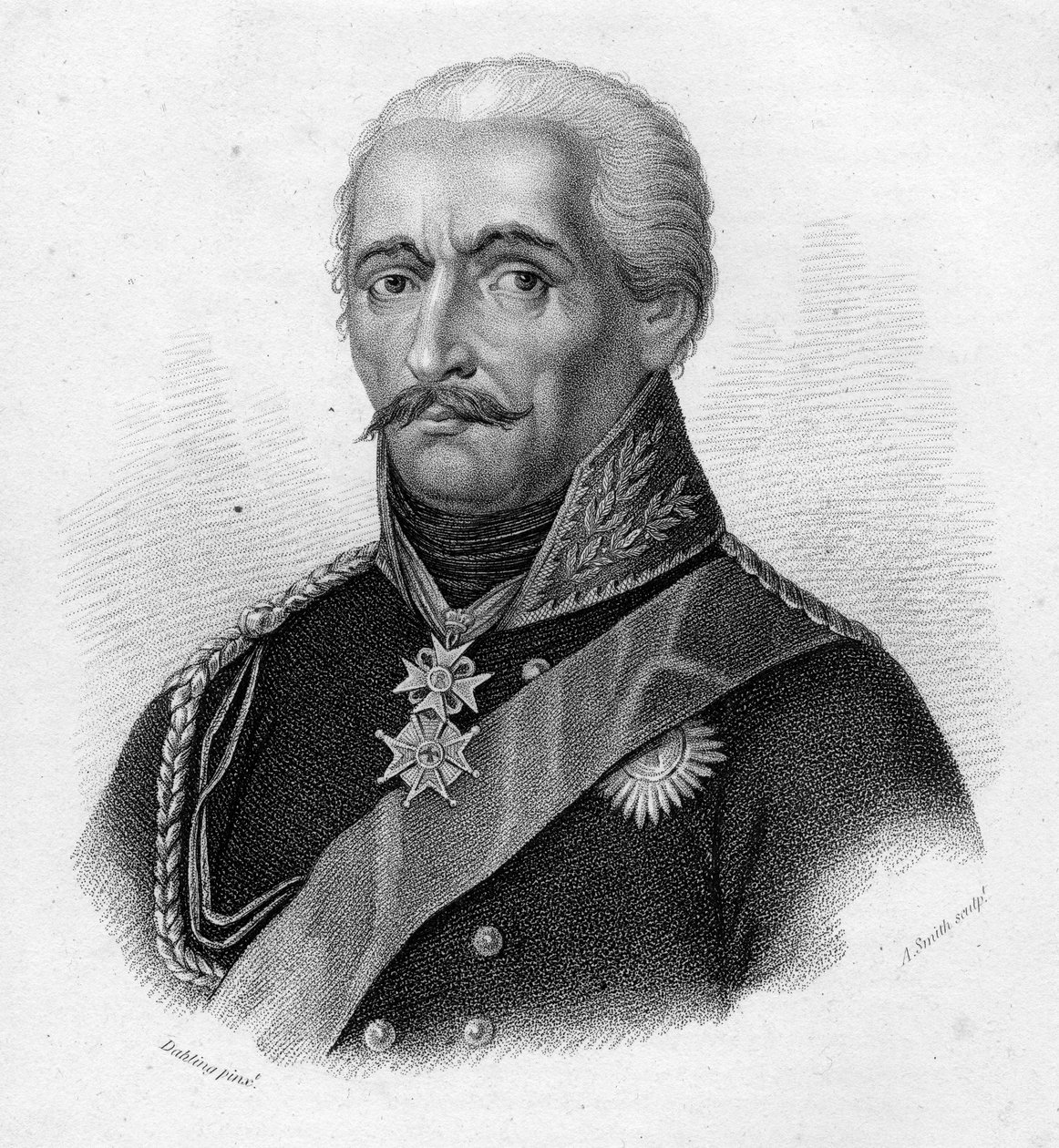 General Gebhard Leberecht von Blücher, gravado por Adam Smith (gravura) de Heinrich Anton Dahling