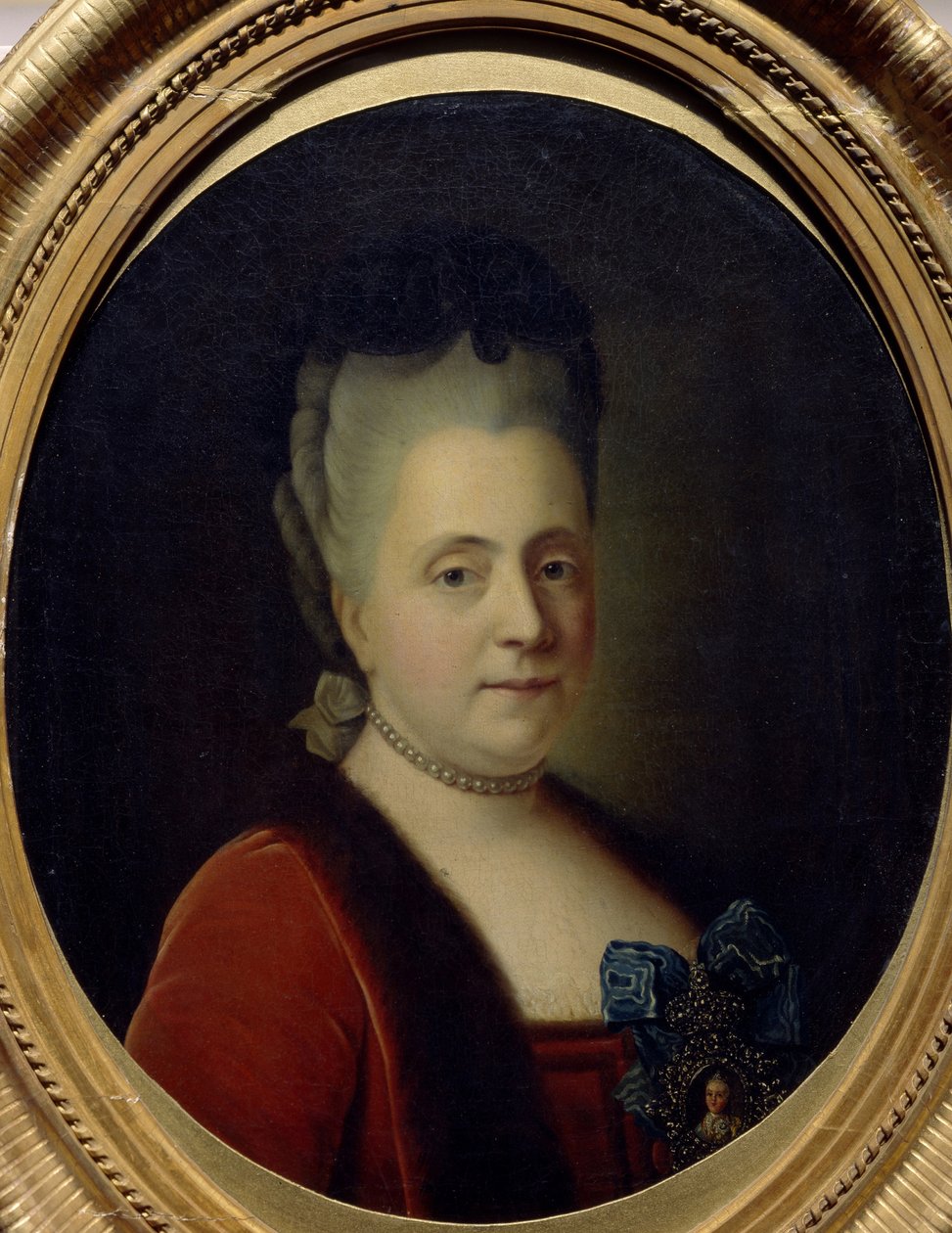 Retrato da princesa Daria Alexeyevna Golitsyna 1724-1798, 1772 de Heinrich Buchholz