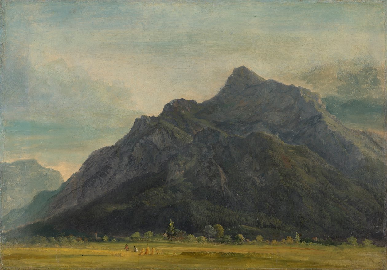 O Untersberg perto de Salzburgo de Heinrich Burkel