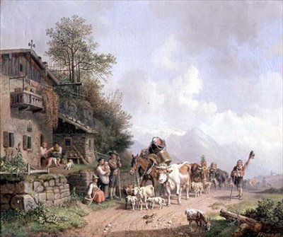 O regresso do rebanho de Heinrich Burkel