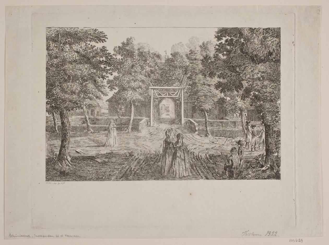Entrada para o assento de um cavalheiro de Heinrich Christian Schumacher