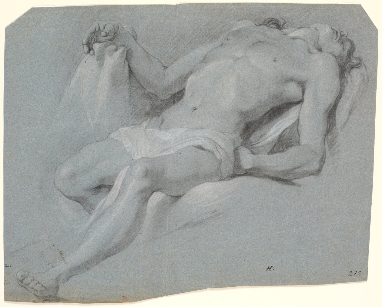 Mentira modelo masculino; estudar para Pietà? de Heinrich Dittmers