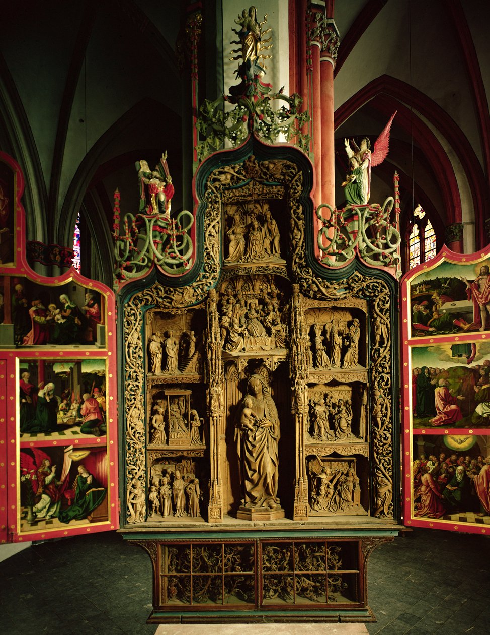 A Senhora Altar, 1535 (madeira) de Heinrich Douvermann