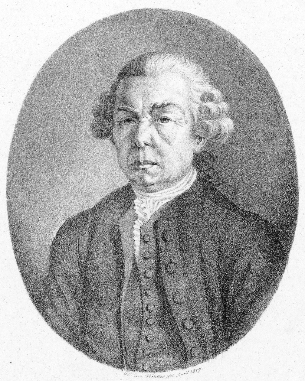 Pessoa retratada:  Franz Xaver Richter de Heinrich Eduard Winter