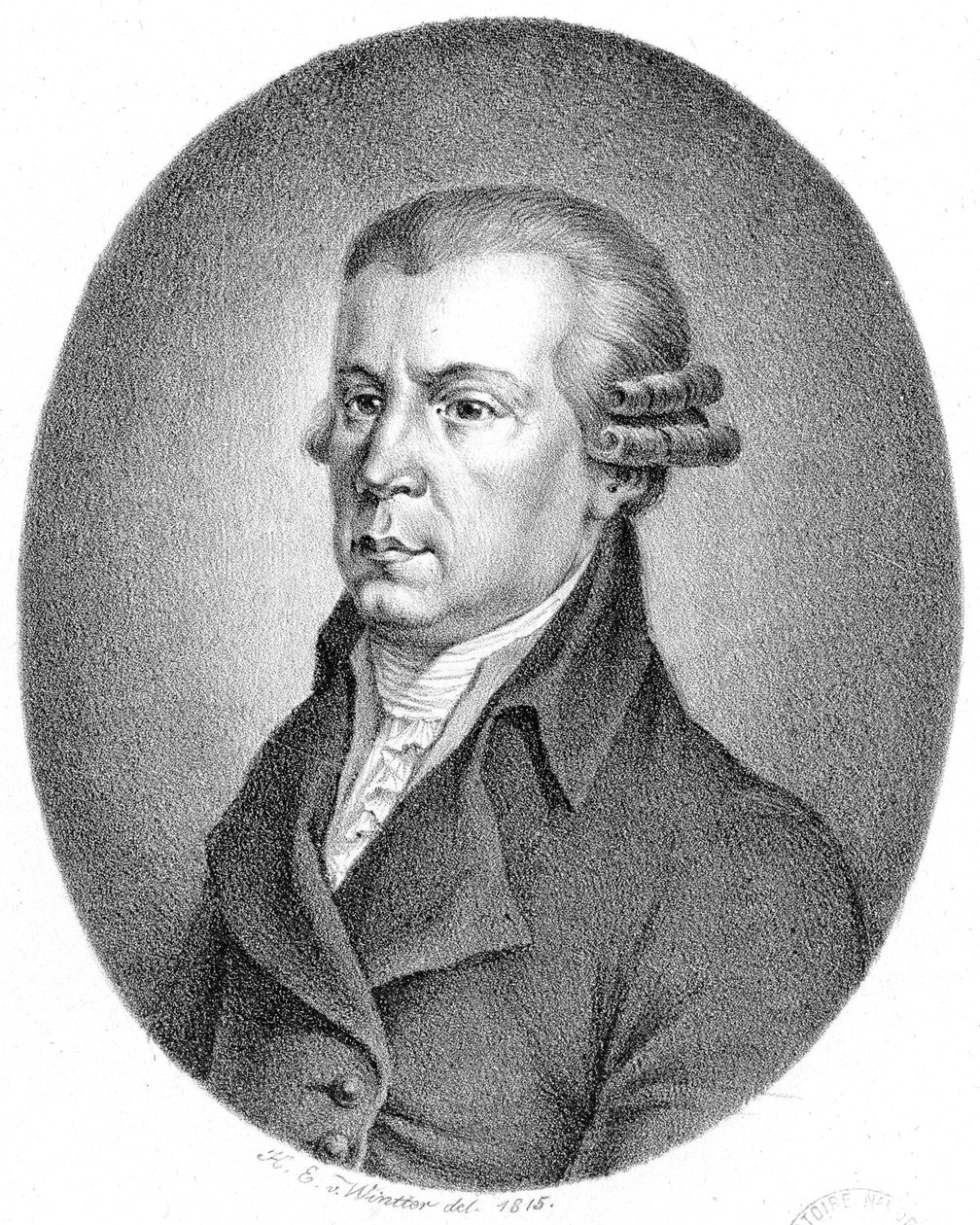 Pessoa representada: Johann Georg Albrechtsberger de Heinrich Eduard Winter