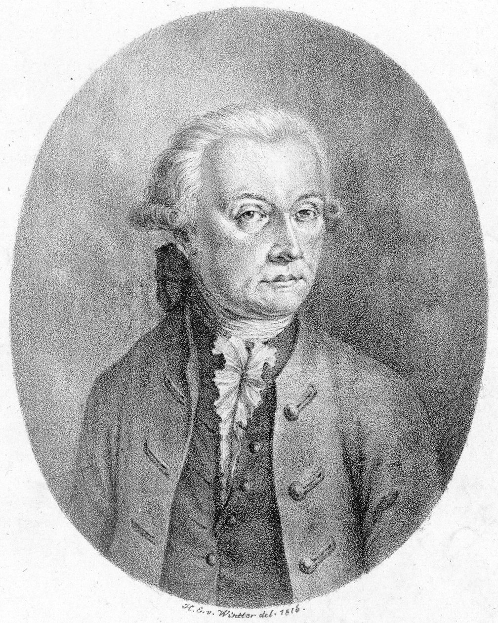 Pessoa retratada:  Leopold Mozart de Heinrich Eduard Winter