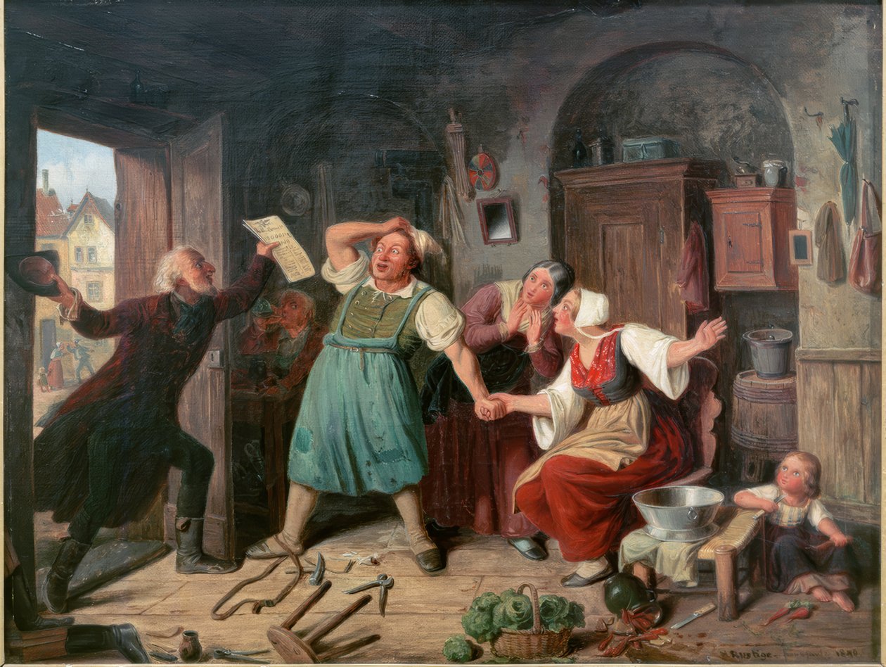 O grande sorteio de Heinrich Franz Gaudenz von Rustige