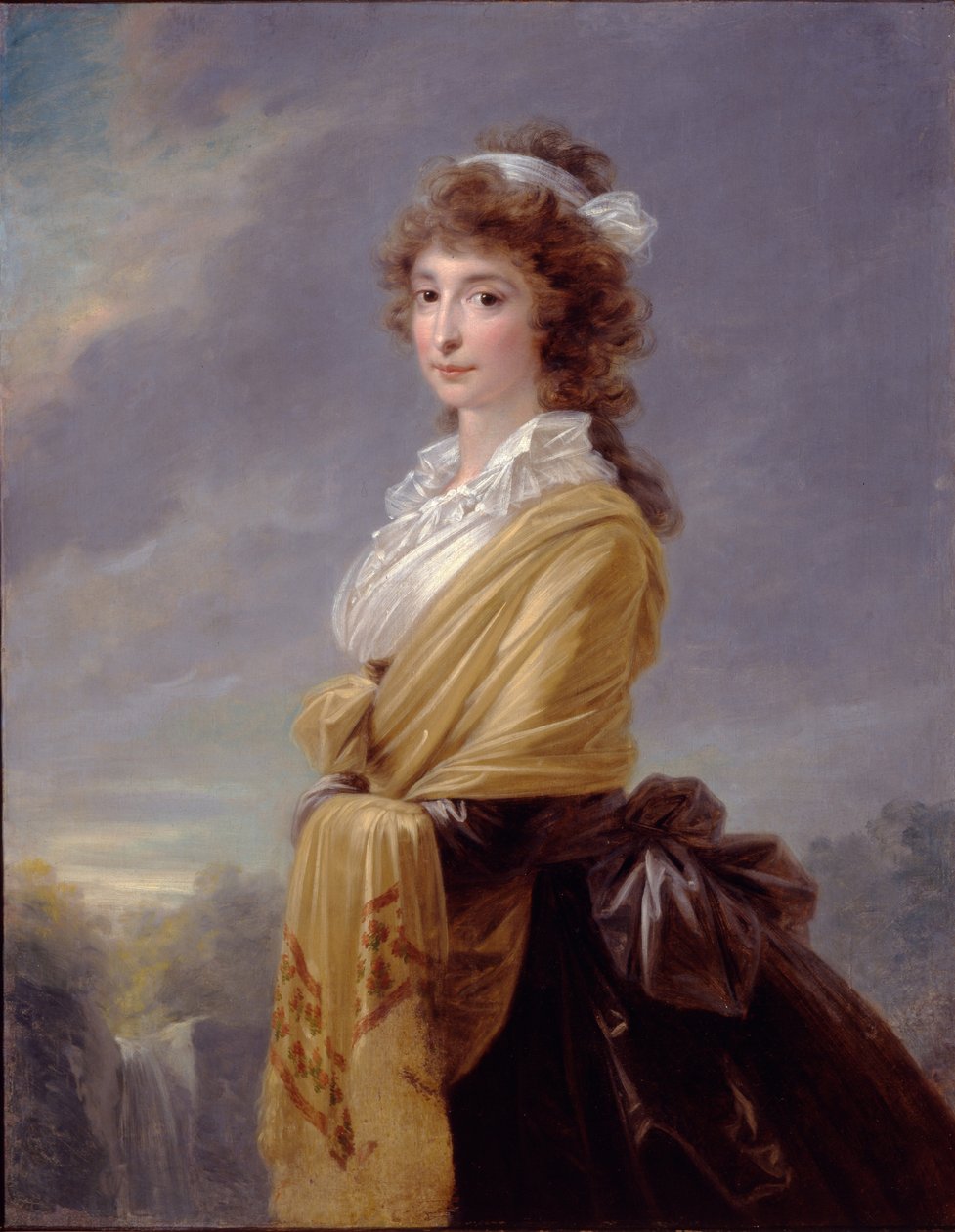 Retrato da condessa Elisabeth von Thun-Hohenstein 1764-1806, 1787 de Heinrich Friedrich Füger