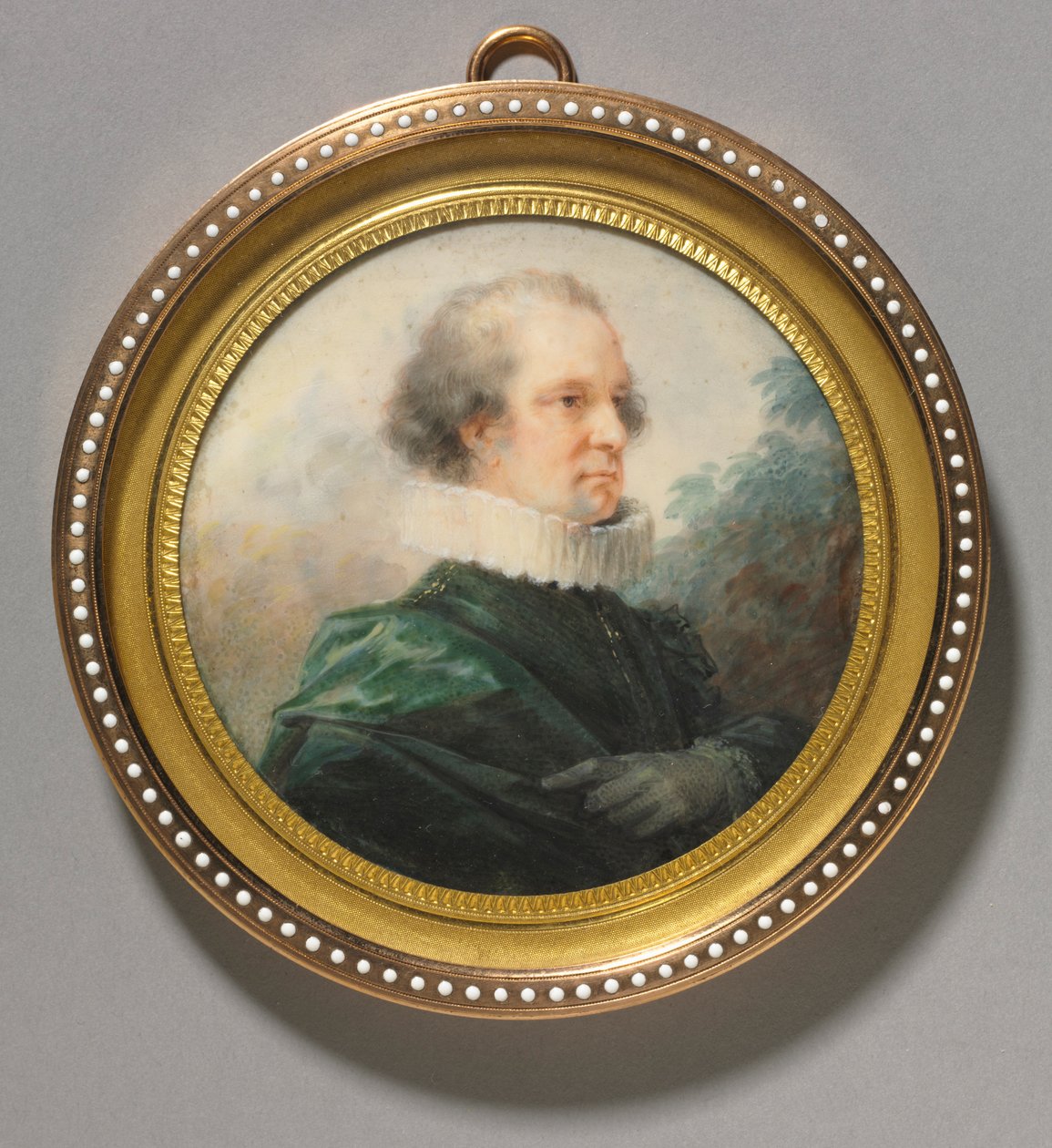 Retrato de um homem com um plissado branco, c. 1790 de Heinrich Friedrich Füger