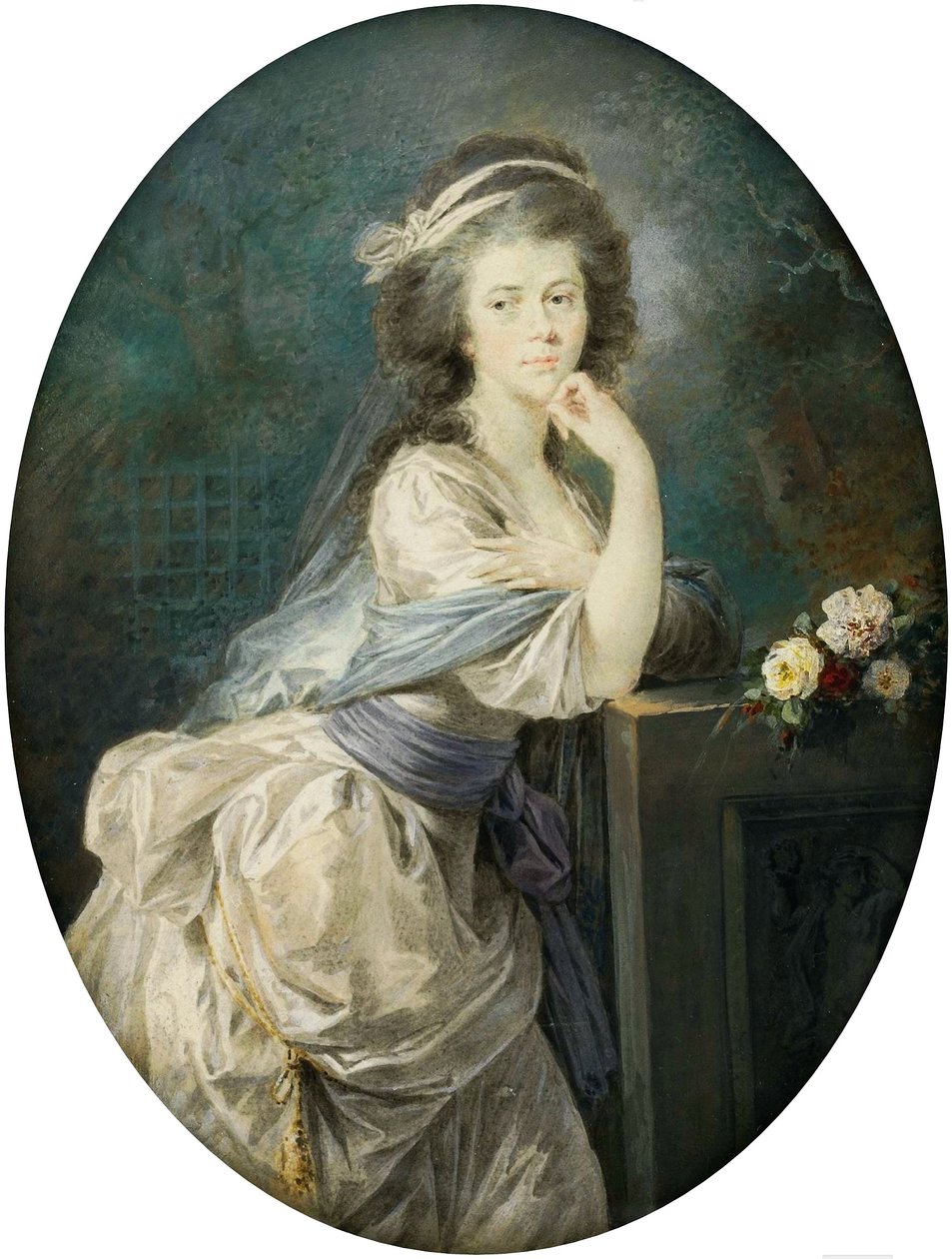 Polaco:  Miniatura hrabiny von Clam und Gallas Miniatura da Condessa von Clam und Gallas. de Heinrich Füger