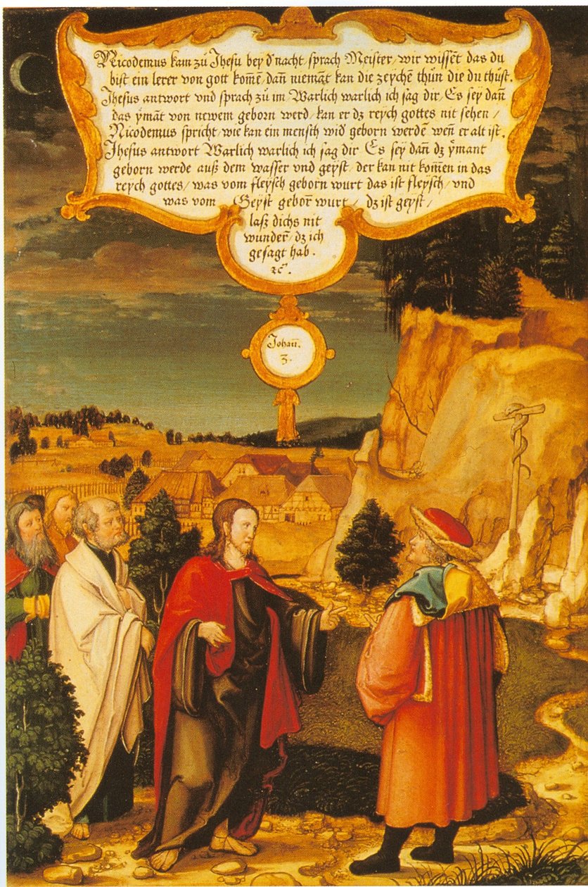185 Württemberg e Mömpelgard Altar de Mömpelgard Cristo e Nicodemos de Heinrich Füllmaurer