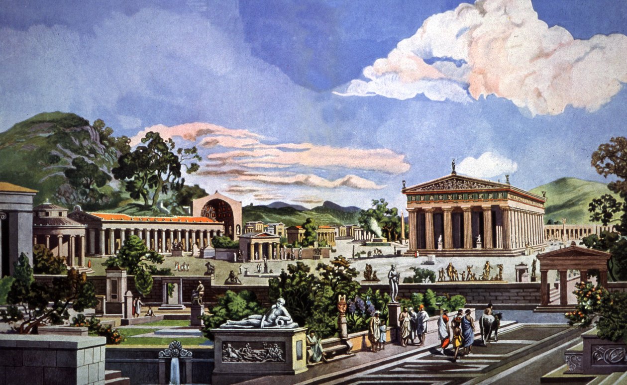 Vista de Olympia de Heinrich Gaertner