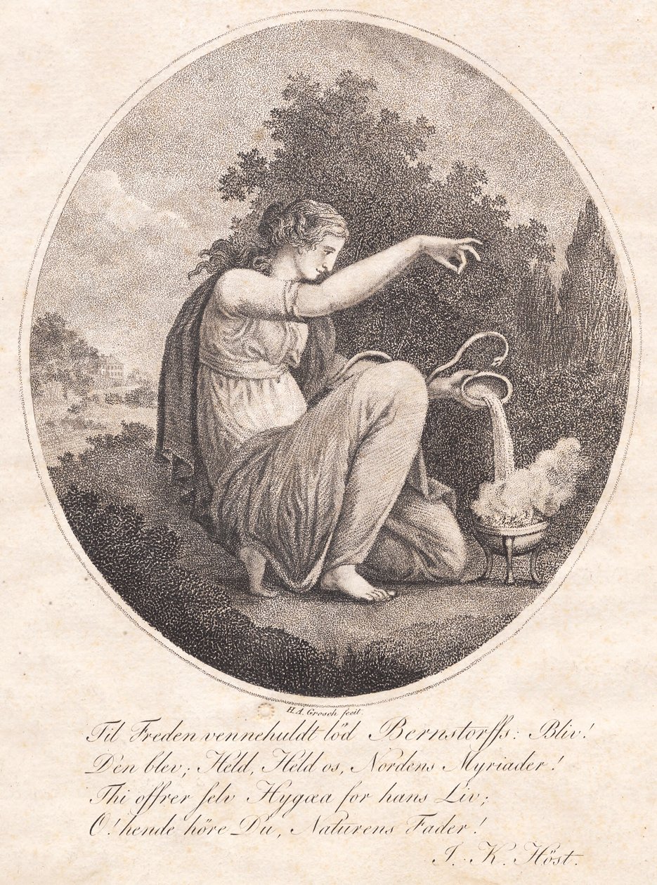 Sacrifícios de Hygæa pela saúde de Bernstorff de Heinrich Grosch