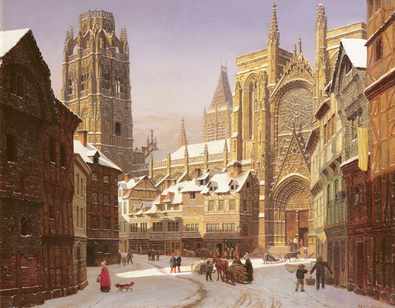 Cidade da catedral holandesa de Heinrich Hansen