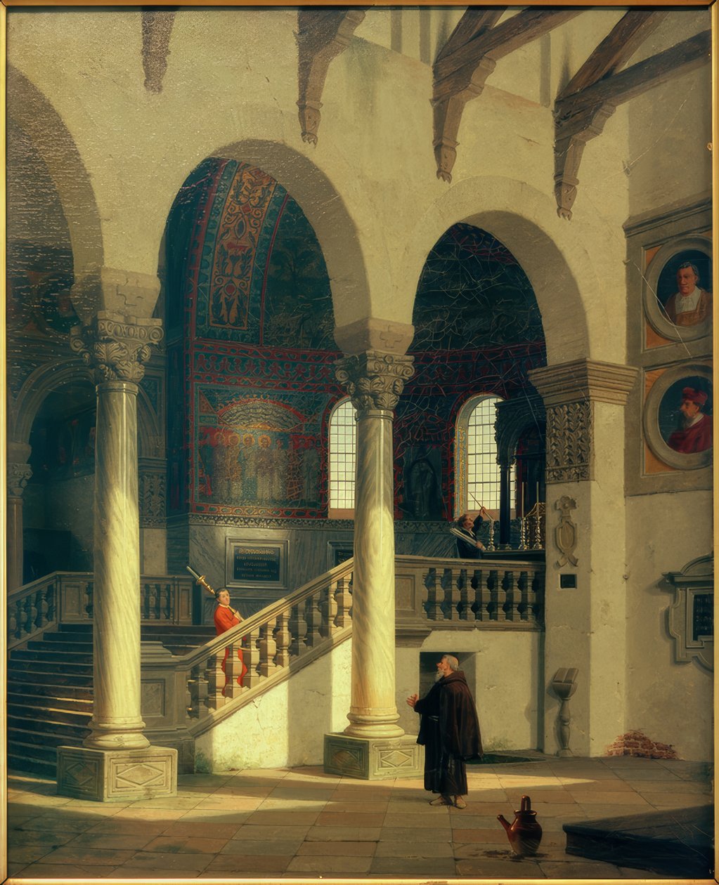 Ravenna, S.Apollinare em Classe - Painting v. Heinrich Hansen de Heinrich Hansen