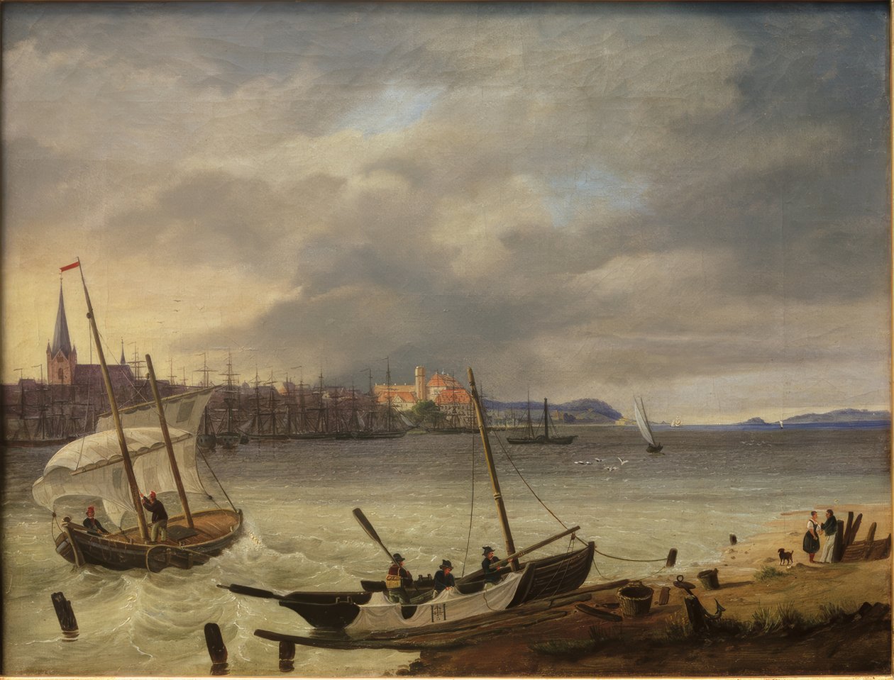 Kiel e o fiorde de Kiel de Heinrich Hintze
