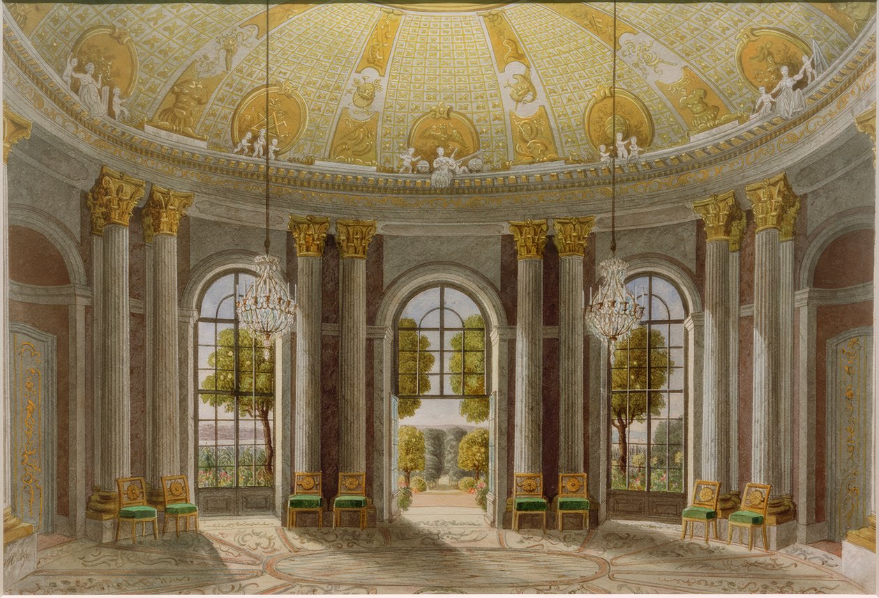 Palácio Sanssouci Hall de mármore de Heinrich Hintze