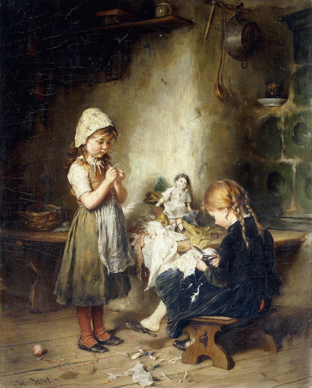 As jovens costureiras de Heinrich Hirt