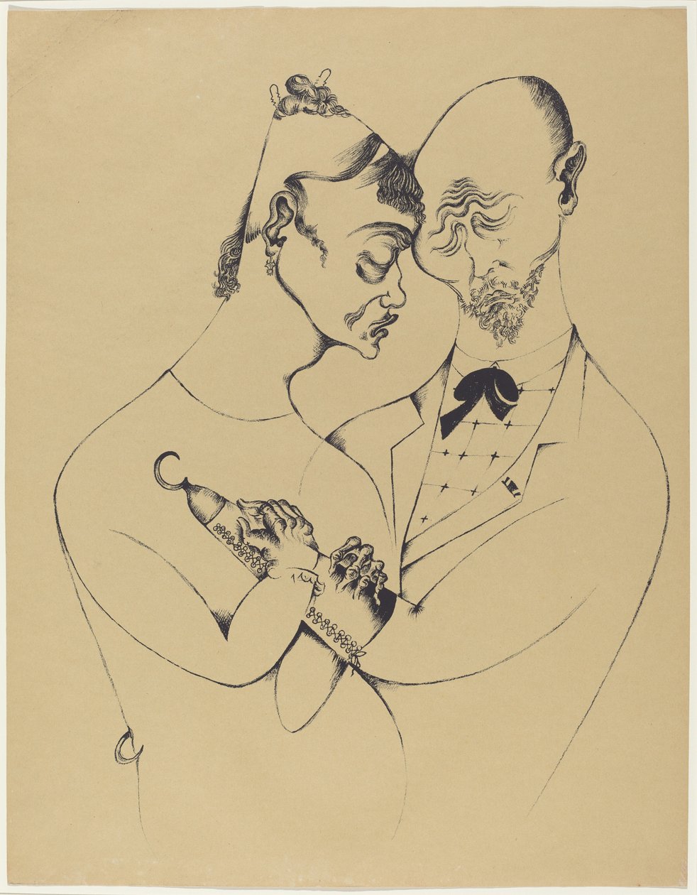 Das Ehepaar (O Casal) de Heinrich Hoerle