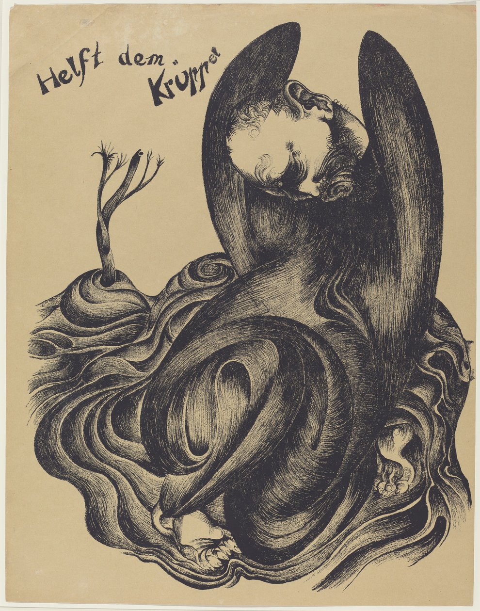Helft dem Krüppel (Ajude os aleijados) de Heinrich Hoerle