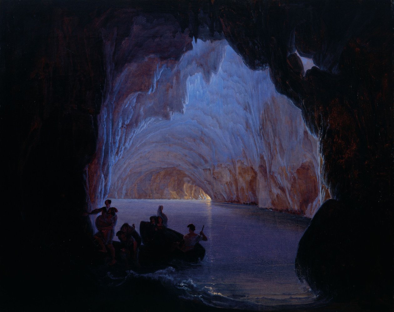 A gruta azul em Capri de Heinrich Jakob Fried