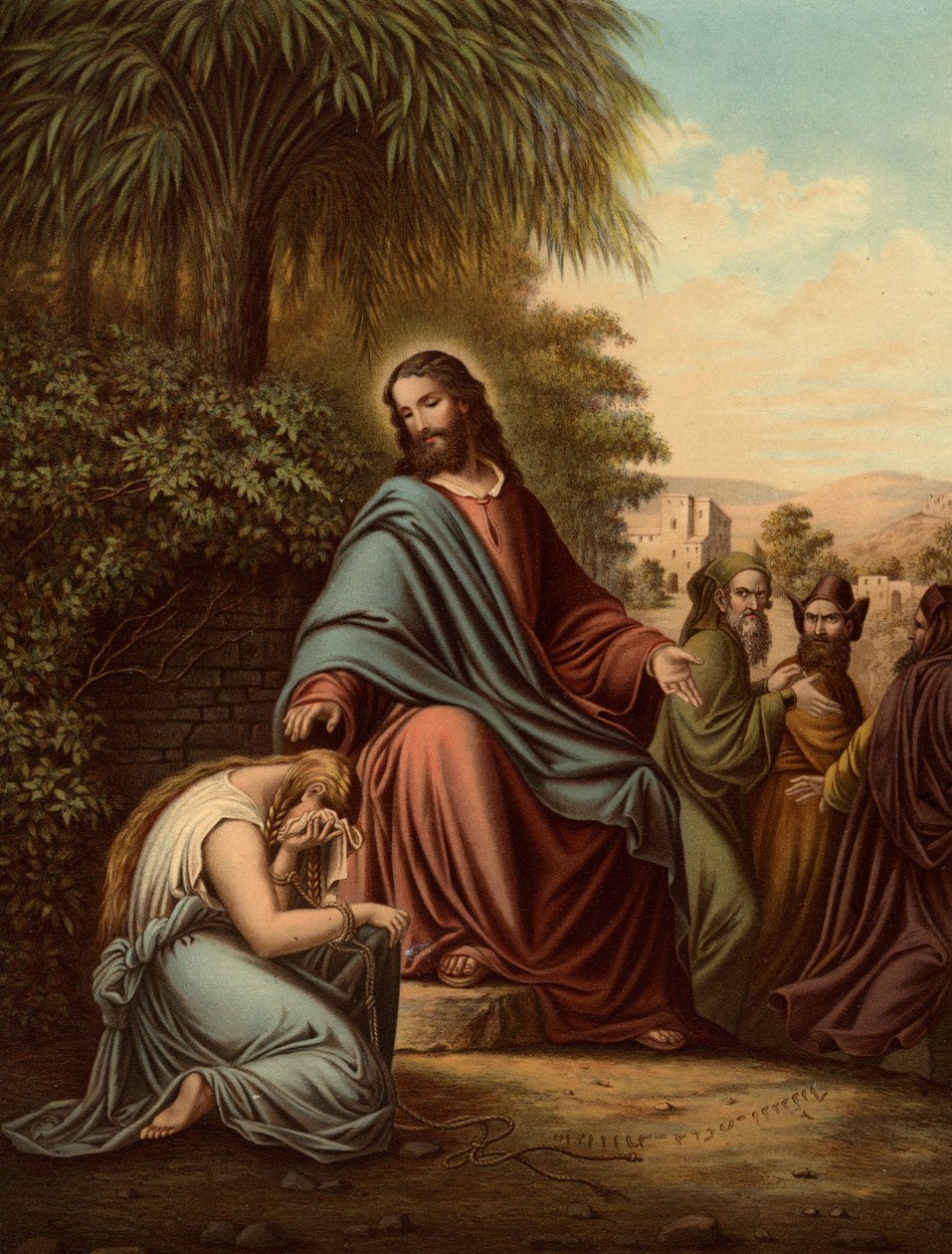 Cristo e a adúltera de Heinrich Jenny