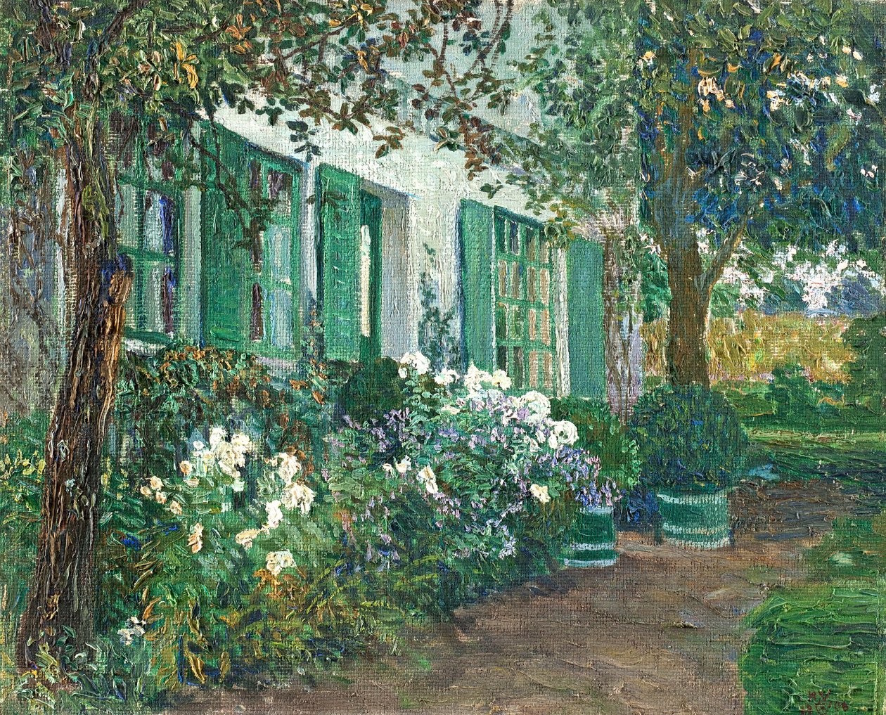 Flox branco de Heinrich Johann Vogeler