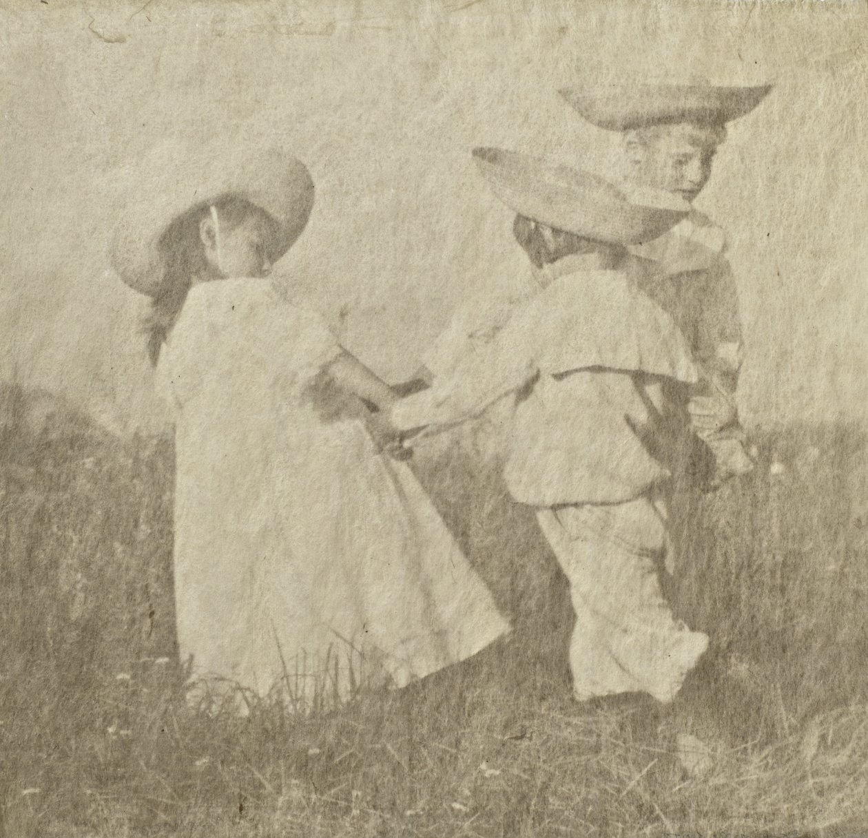 Walther, Edeltrude e Hans Kühn, c.1905 (impressão em paládio platinado) de Heinrich Kuhn