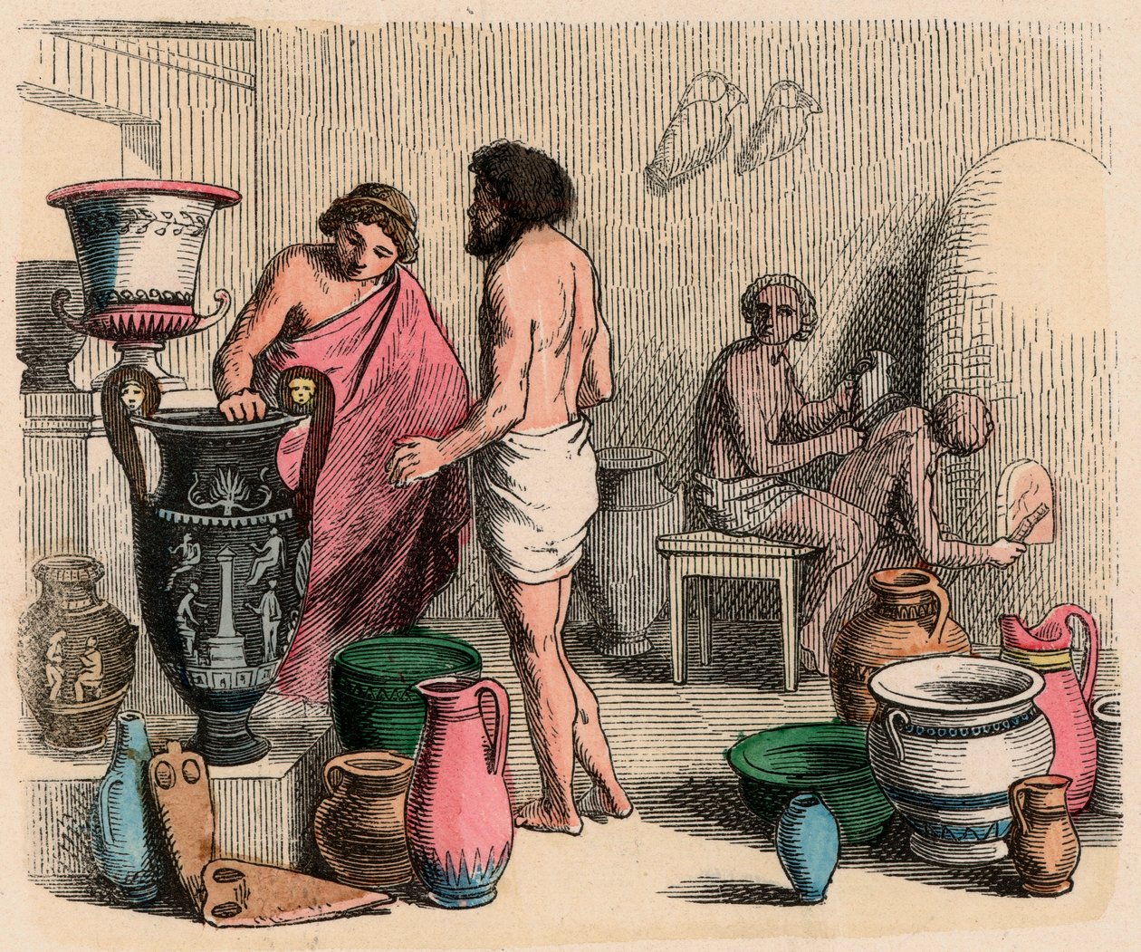 Grécia Antiga: Olaria de Heinrich Leutemann
