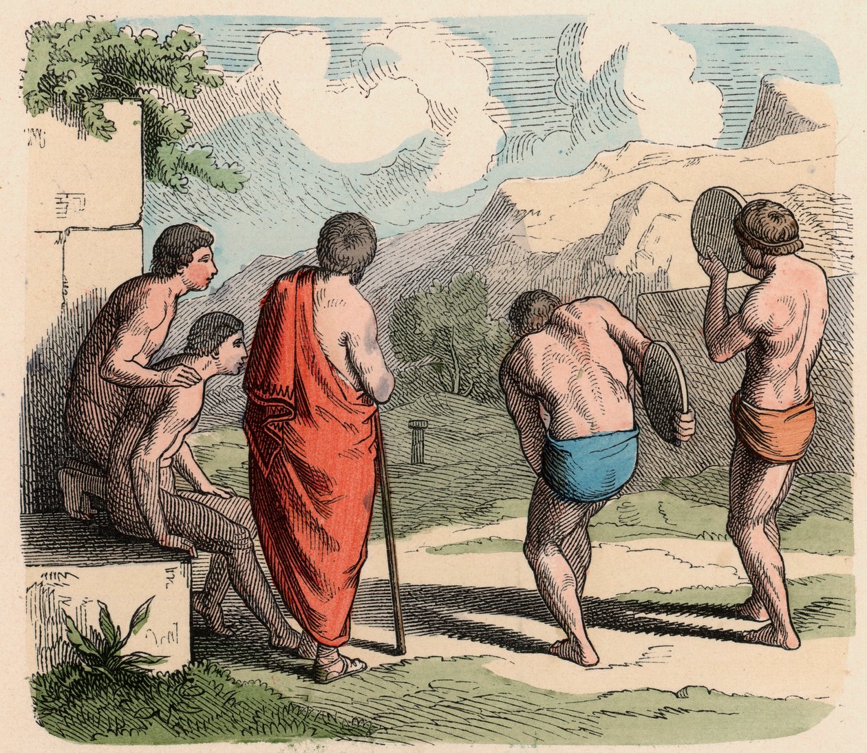 Grécia Antiga: Esporte, Arremesso de Disco de Heinrich Leutemann