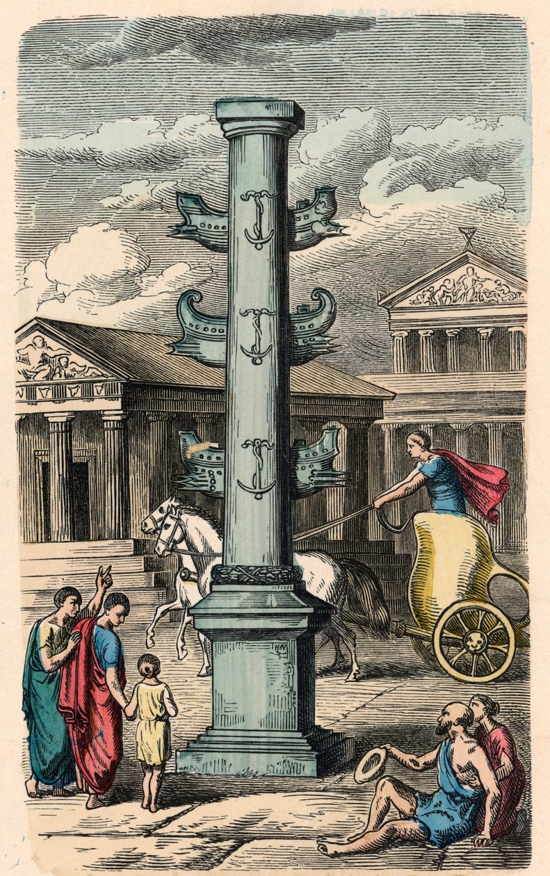 Roma Antiga: Forum Romanum, Coluna para comemorar uma vitória de Heinrich Leutemann