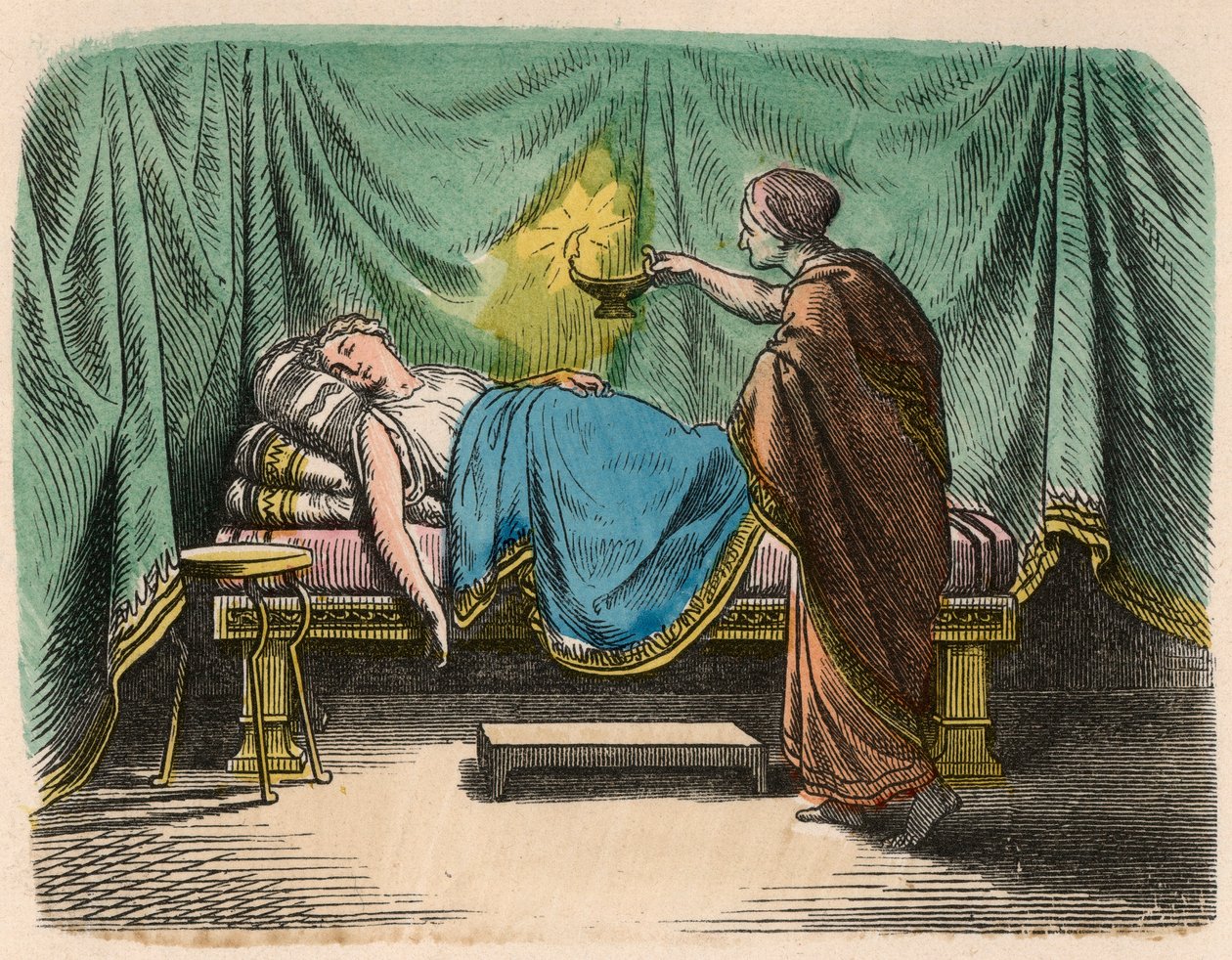 A Grécia na época das Repúblicas: Cama de Heinrich Leutemann