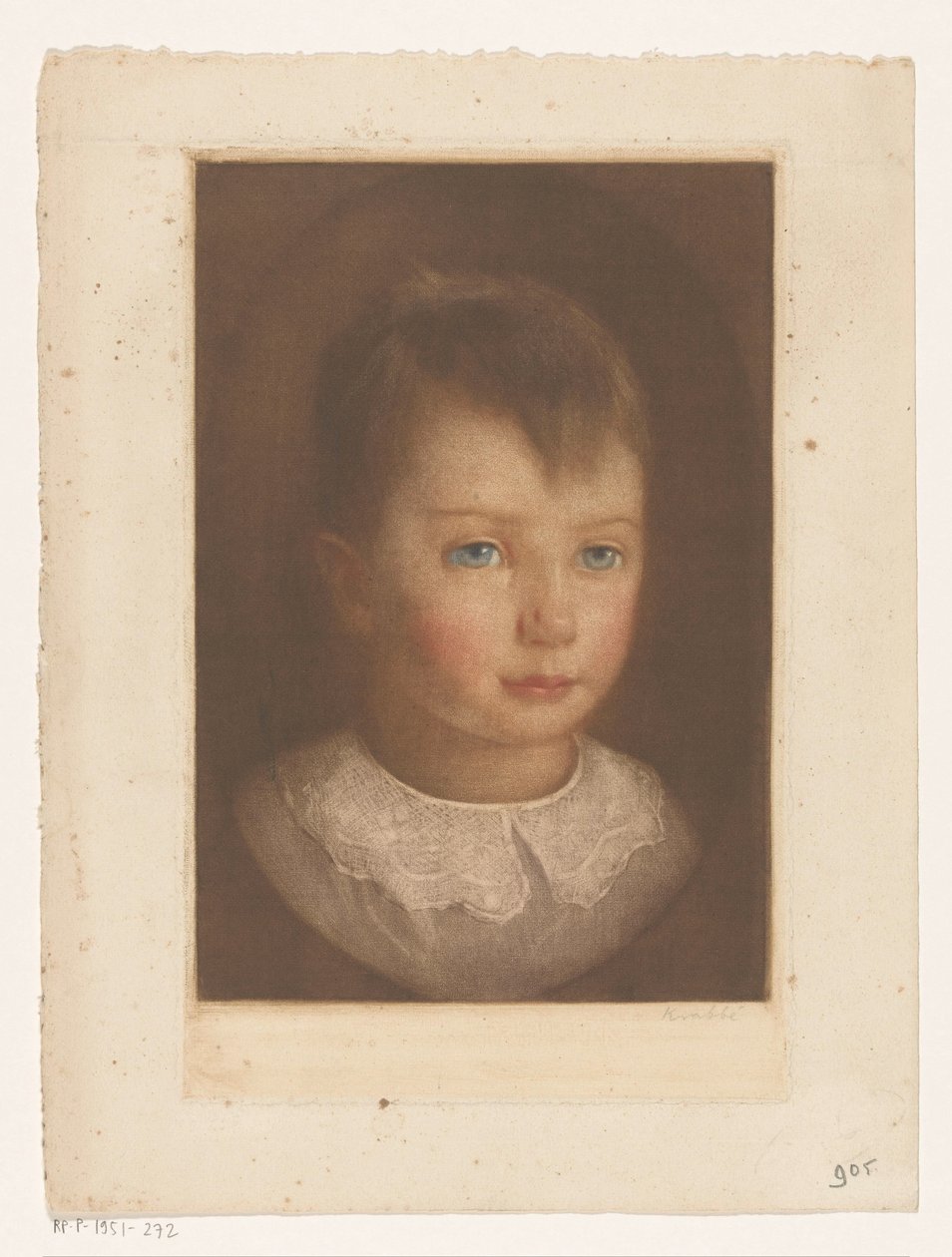 Retrato de um menino desconhecido de Heinrich M. Krabbé