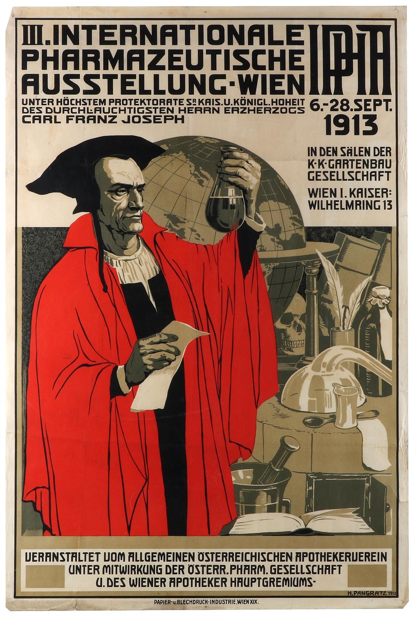 III Exposição Internacional Farmacêutica Viena, 1913. de Heinrich Maria Pangratz