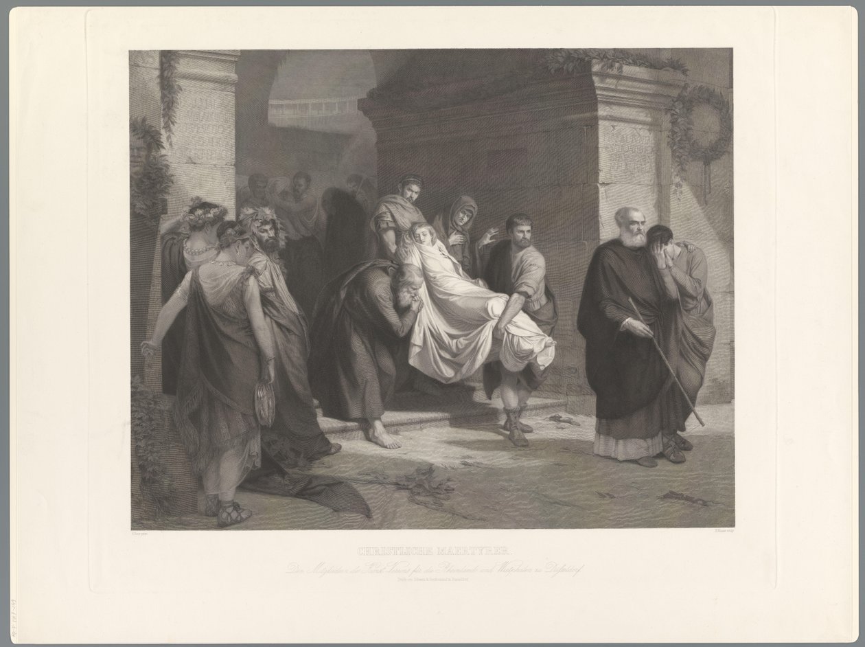 Mártires cristãos são levados Christliche Maertyrer de Heinrich Nuesser