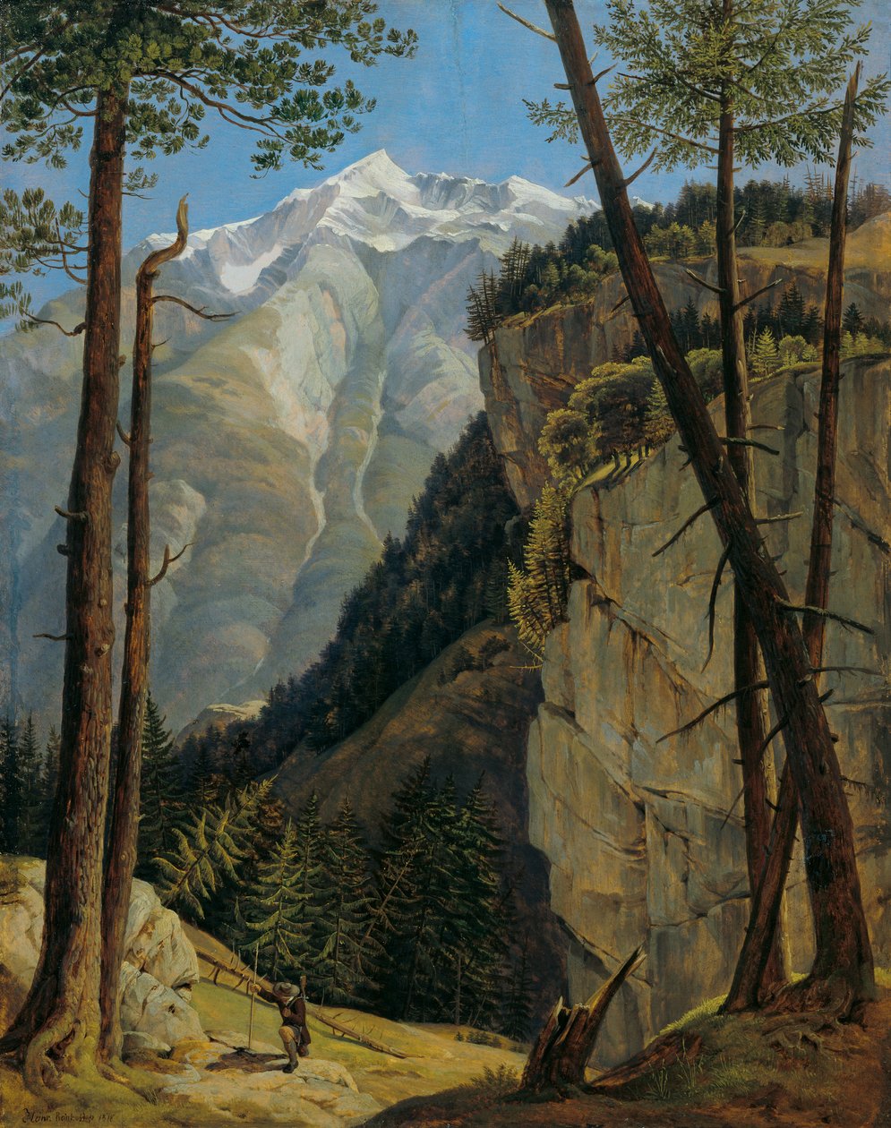 O Watzmann do Wimbachtal de Heinrich Reinhold