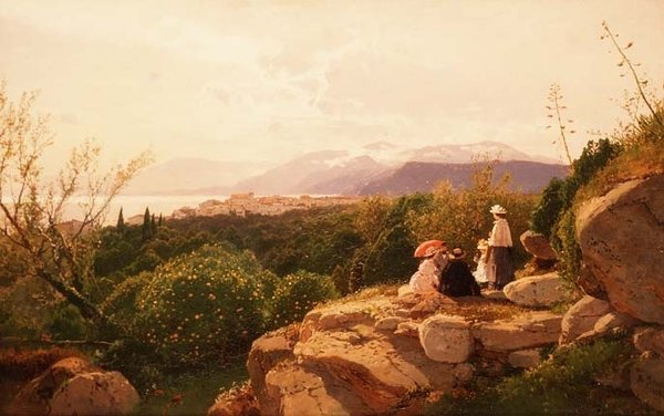 Uma cena alpina de Heinrich Rudolf Schuster