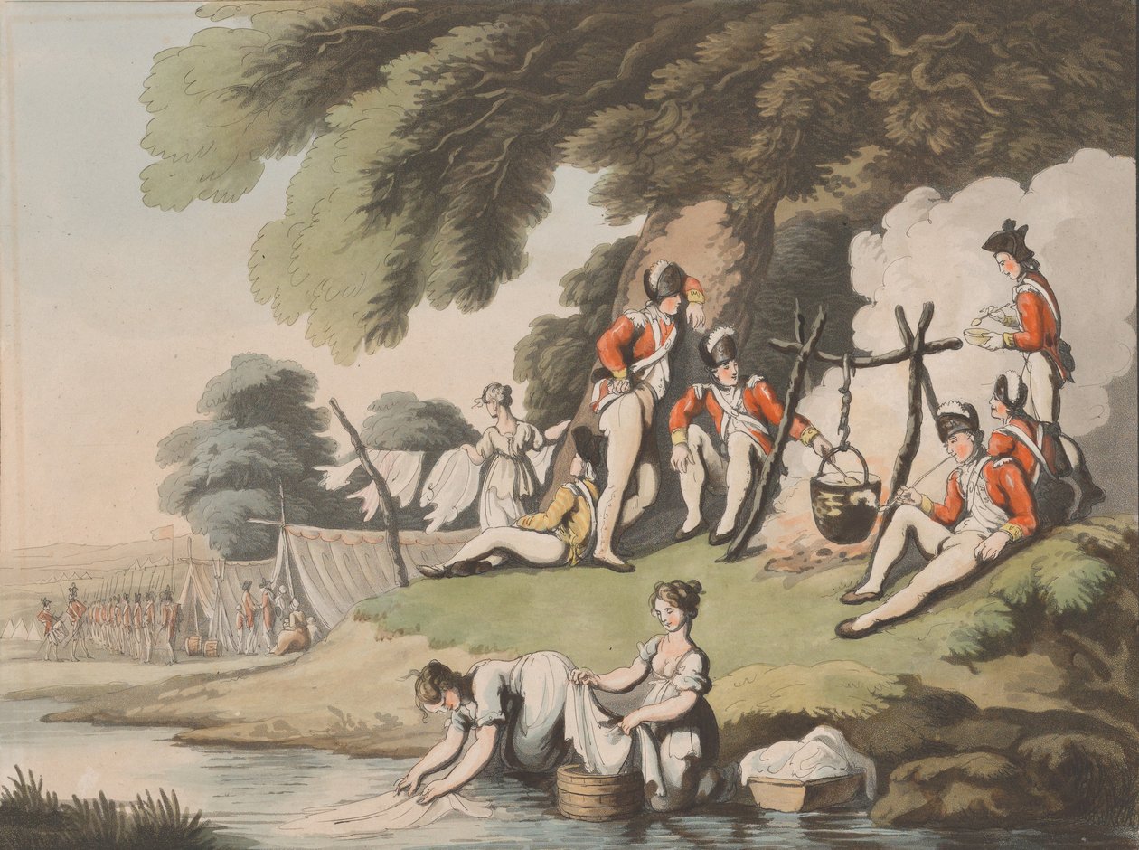 Soldados Cozinhando, 1º de abril de 1798. de Heinrich Schutz
