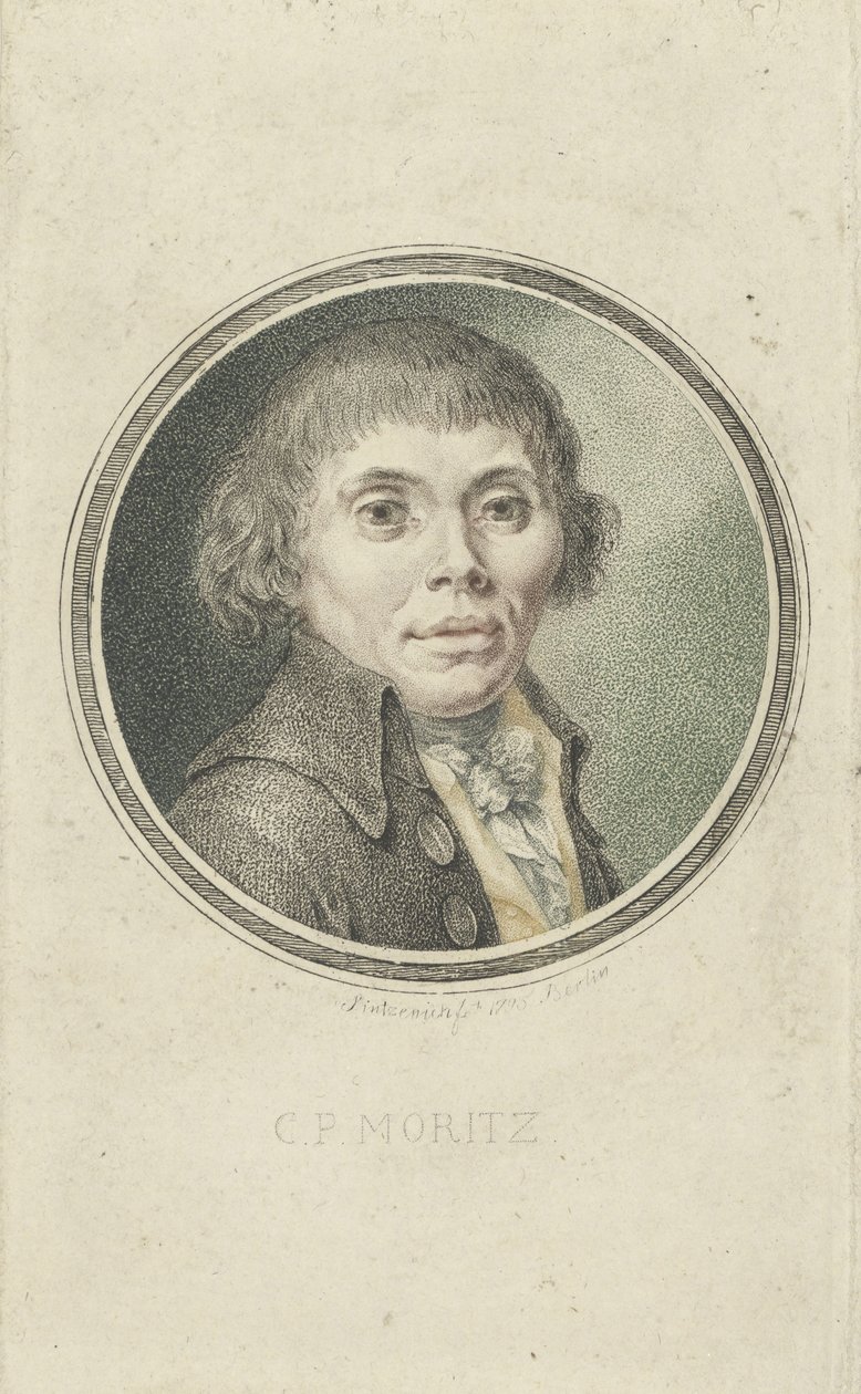 Retrato de Karl Philipp Moritz 1756-1793, 1795. de Heinrich Sintzenich