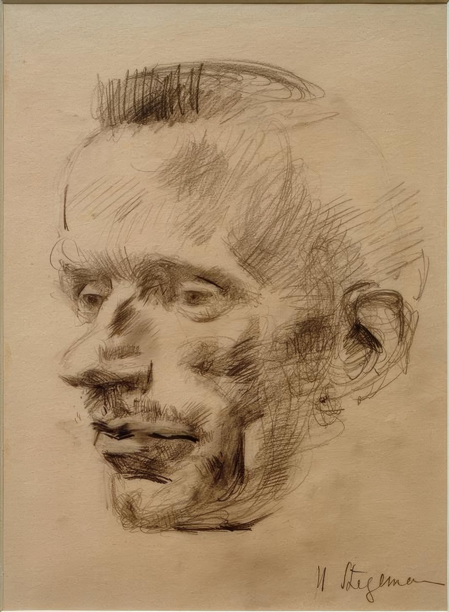 Retrato Wilhelm Werner, por volta de 1926 de Heinrich Stegemann