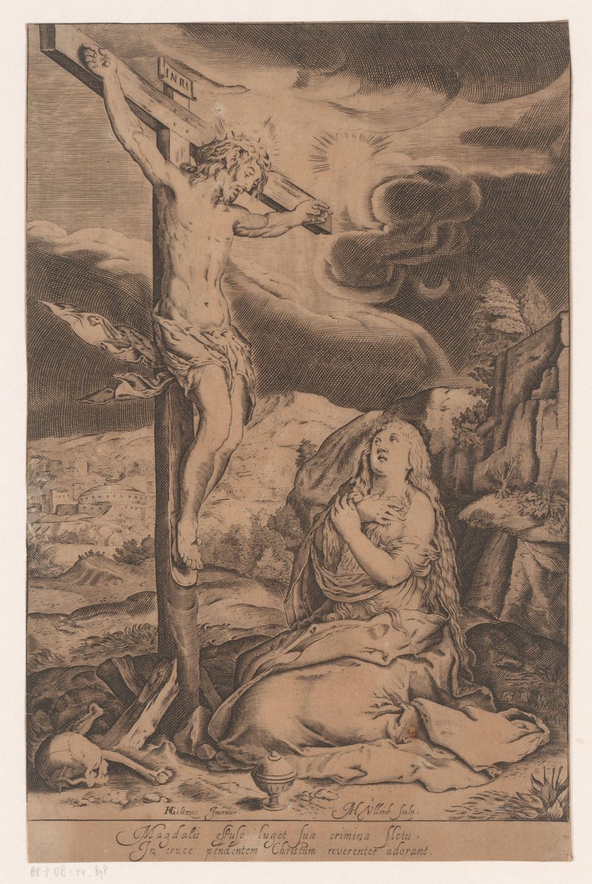 Cristo na Cruz com Maria Madalena de Heinrich Ulrich