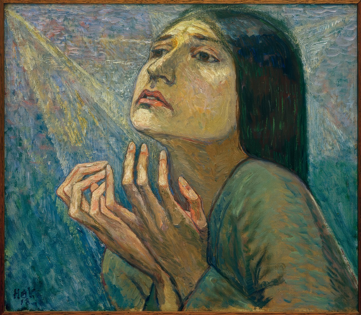 Retrato da bailarina Charlotte Bara de Heinrich Vogeler