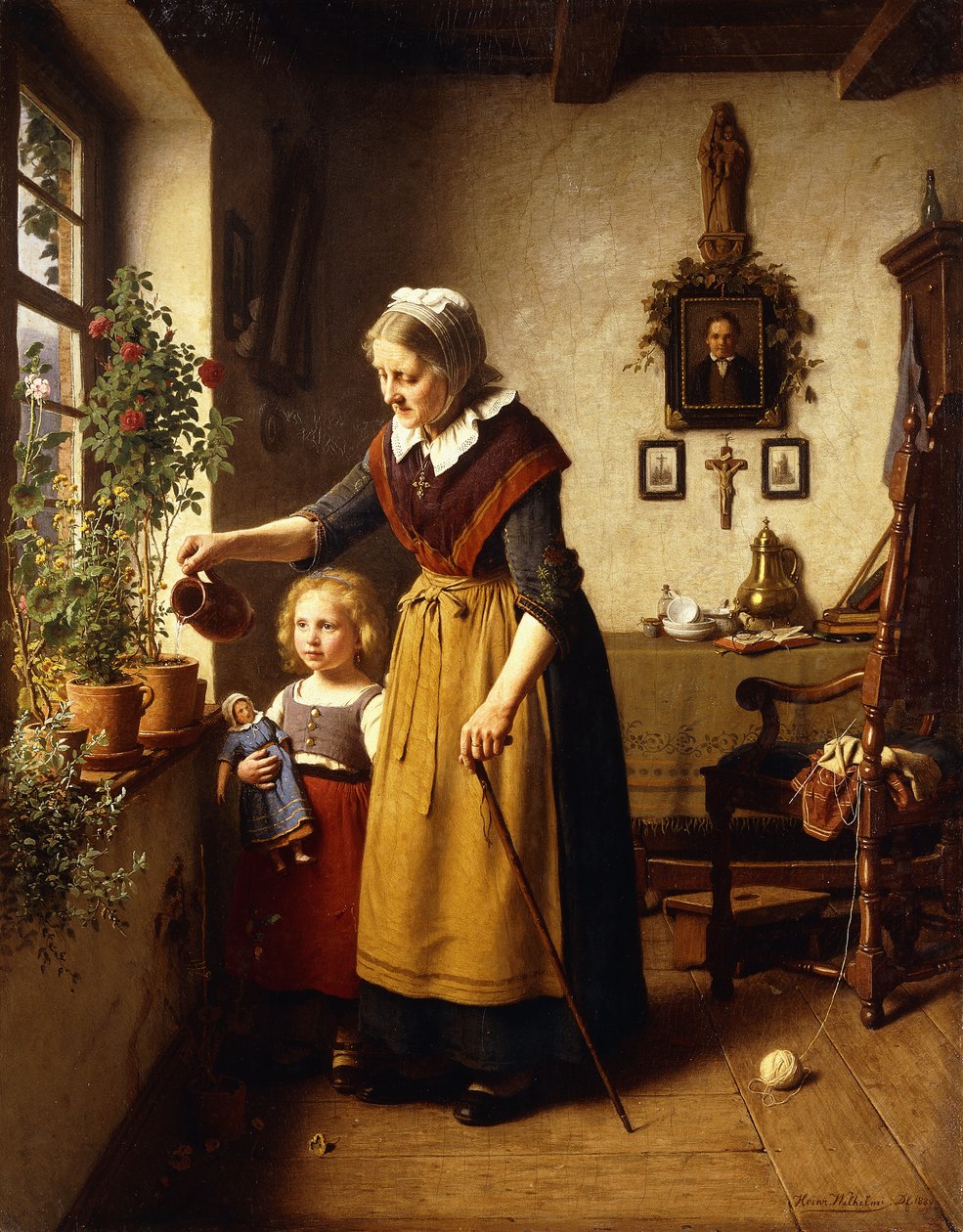 Polegar verde das avós de Heinrich Wilhelm