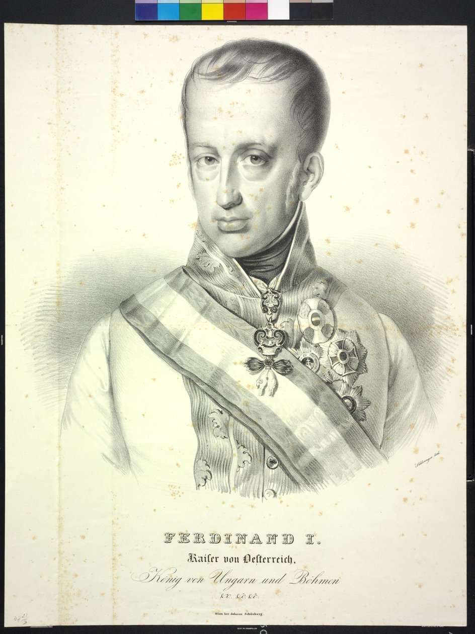 Fernando I Imperador da Áustria de Heinrich Wilhelm Schlesinger
